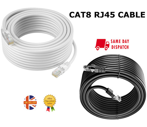 Flat cat8 shielded 2000mhz - cat8,